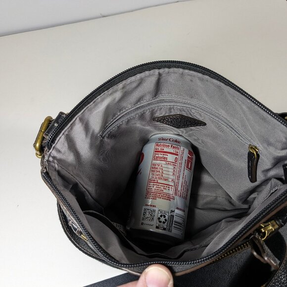 Fossil Genuine Leather Crossbody Hobo Pebbled Leather Nice Soft Marissa Tessa - Picture 6 of 11